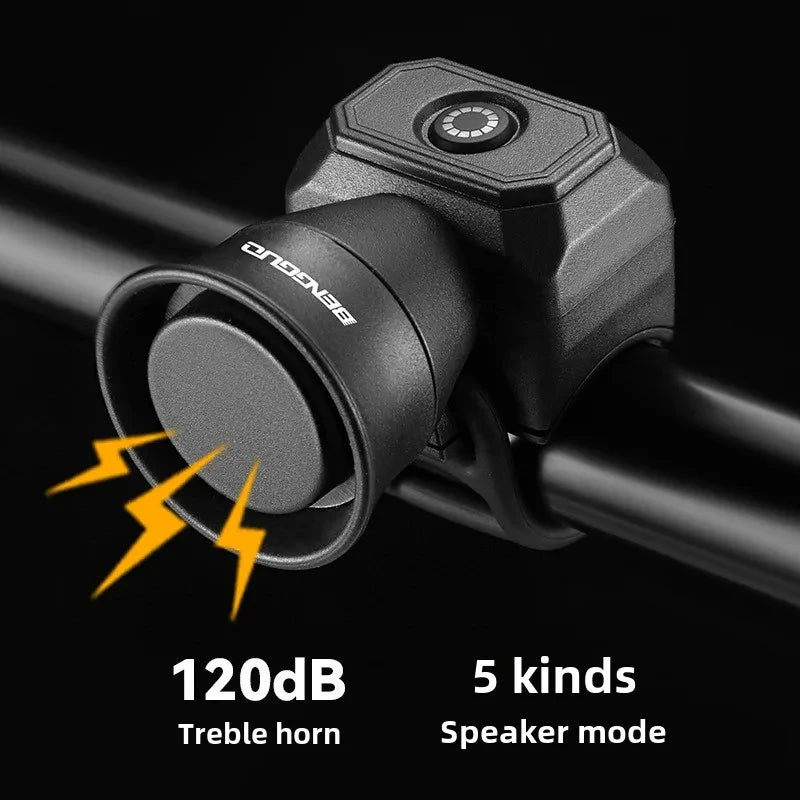 Electric Bicycle Horn (120dB Loud Waterproof Bike Bell)