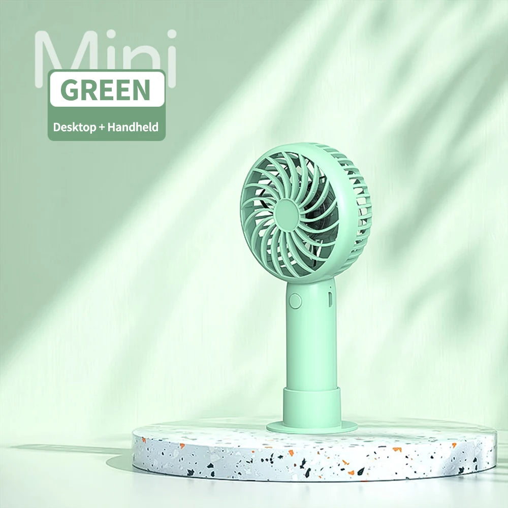 1200mAh Mini Portable USB Rechargeable Handheld Fan