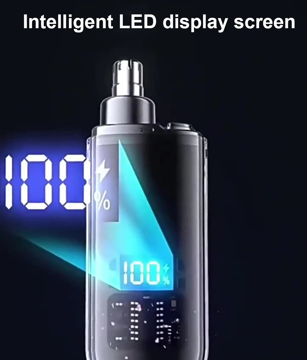 Nose Hair Trimmer Rechargeable Electric Ear & Eyebrow Hair Clipper (USB Portable Groomer)