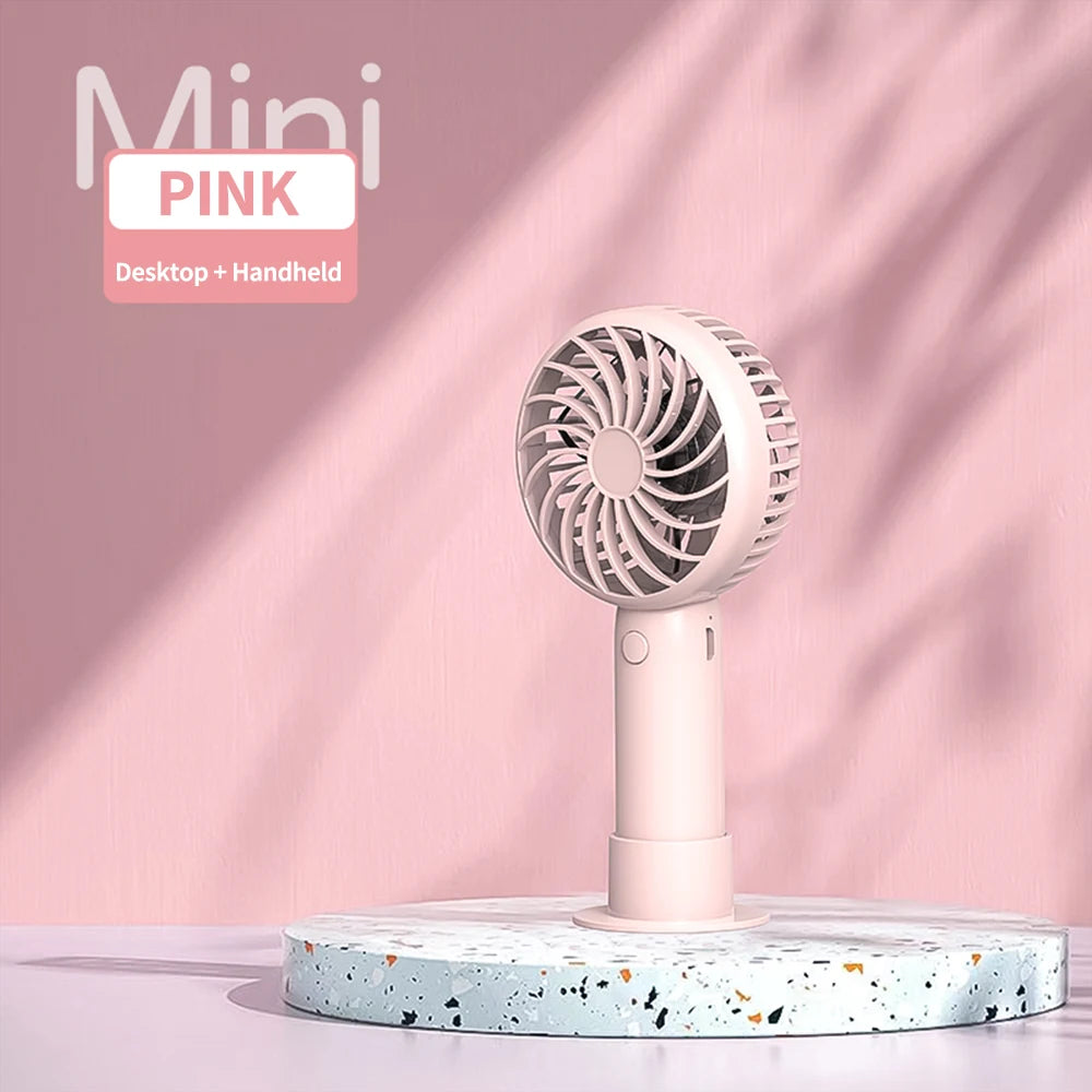 1200mAh Mini Portable USB Rechargeable Handheld Fan