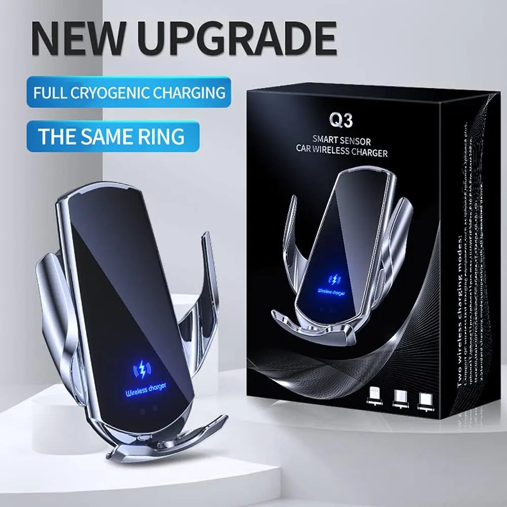 Q3 Smart Sensor Wireless Car Charger Mount