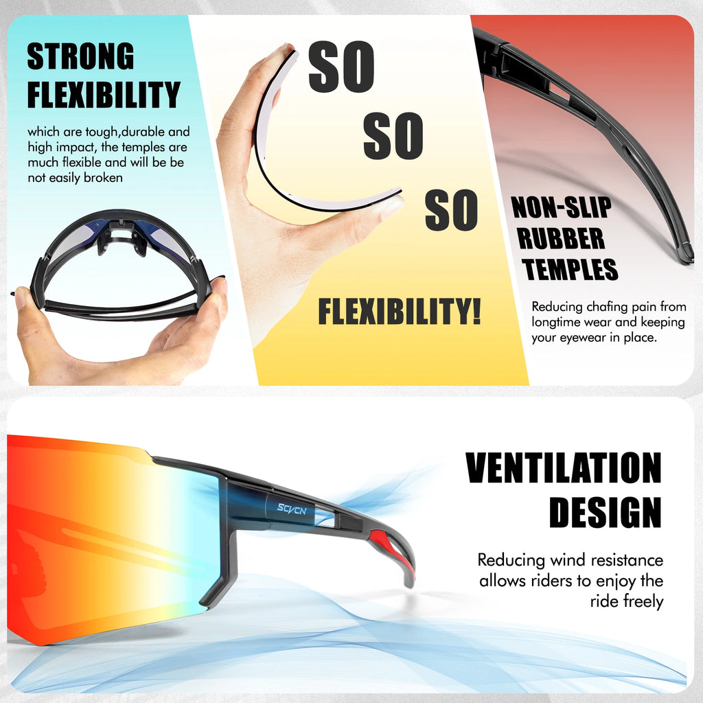 SCVCN UV400 Outdoor Cycling Sunglasses