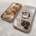 Luxury Glass Camera MagSafe Magnetic iPhone Case