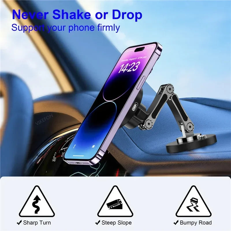 Magnetic Wireless Car Charger Mount for iPhone