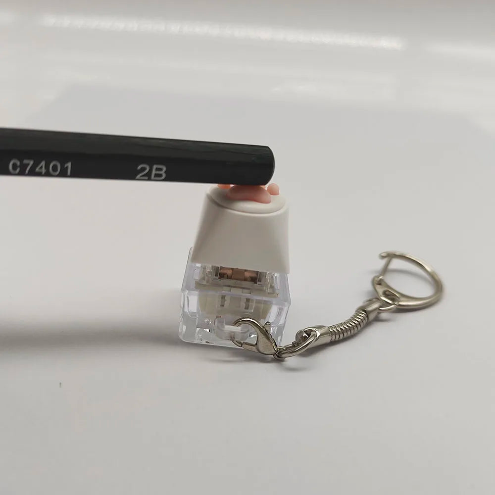 Cat Paw Clicker Keychain – Cute Stress Relief Fidget Toy Key Ring