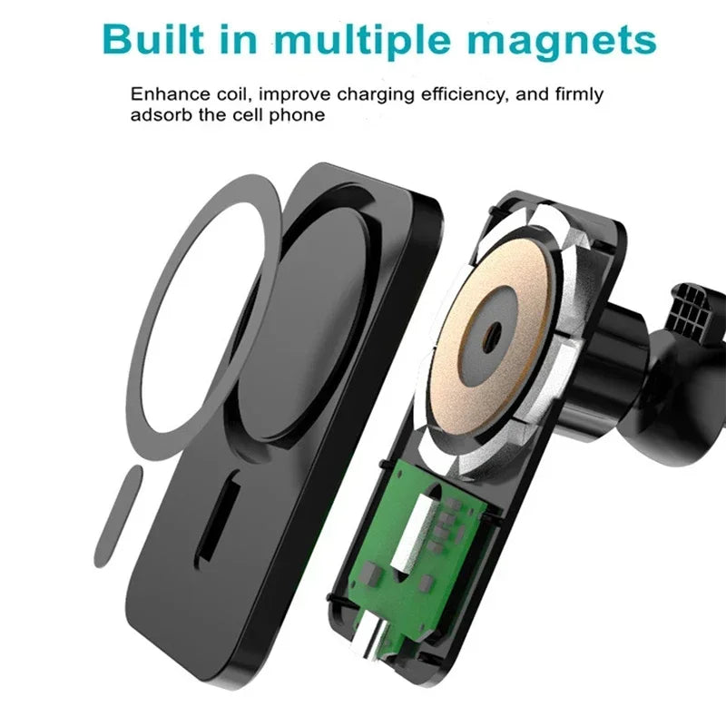 30W Magnetic Wireless Car Charger for iPhone