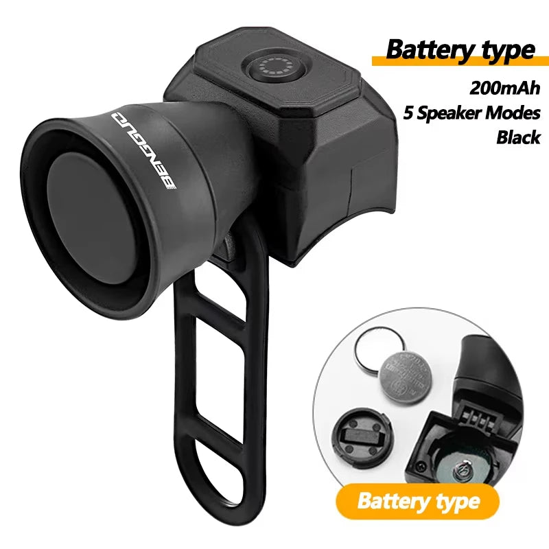 Electric Bicycle Horn (120dB Loud Waterproof Bike Bell)