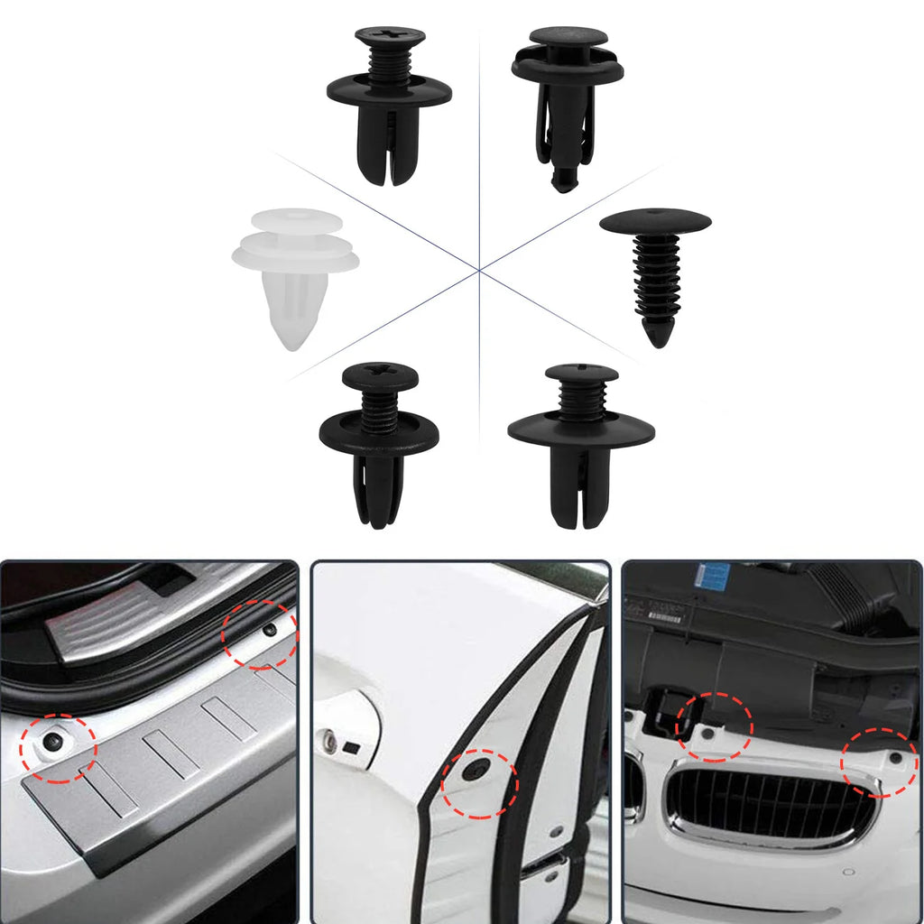 Universal Car Body Push Retainer Clip Kit (50/100pcs)