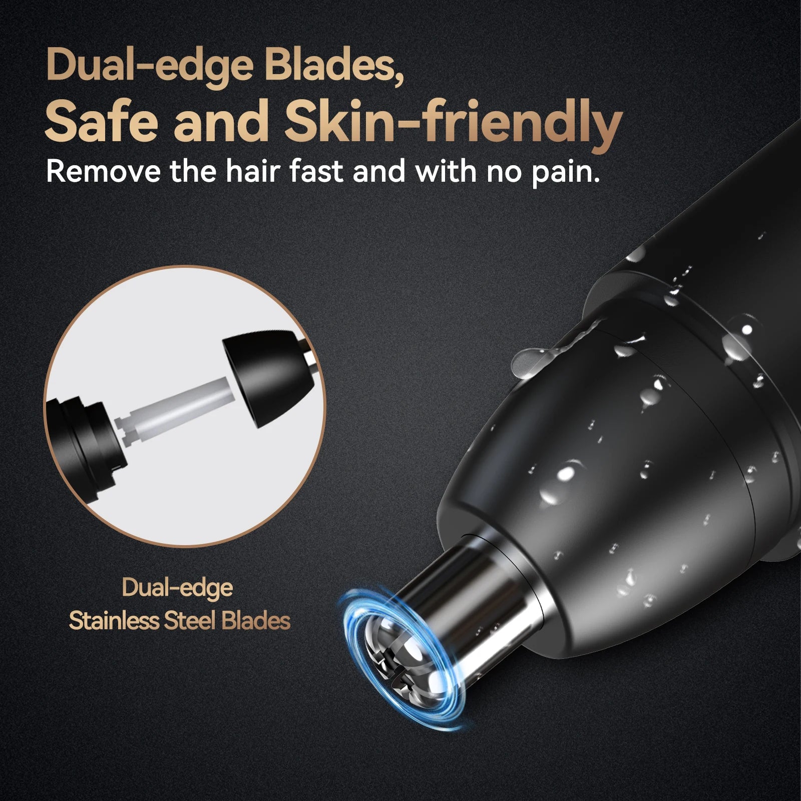 Rechargeable Nose Hair Trimmer for Men