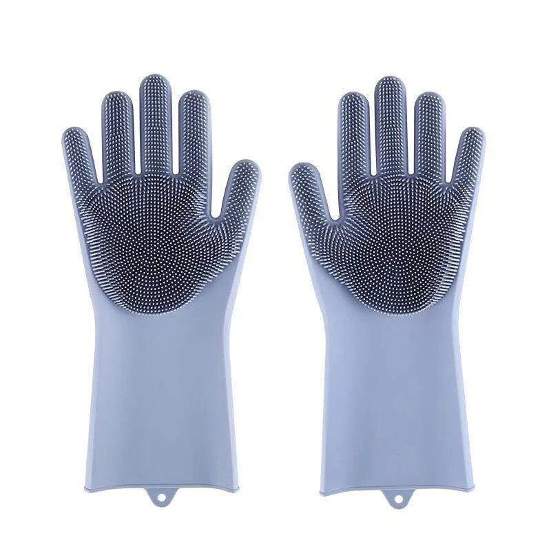 Pet Grooming Gloves (Silicone Deshedding & Bath Brush)