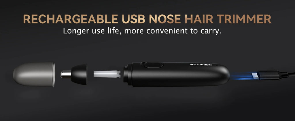Rechargeable Nose Hair Trimmer for Men