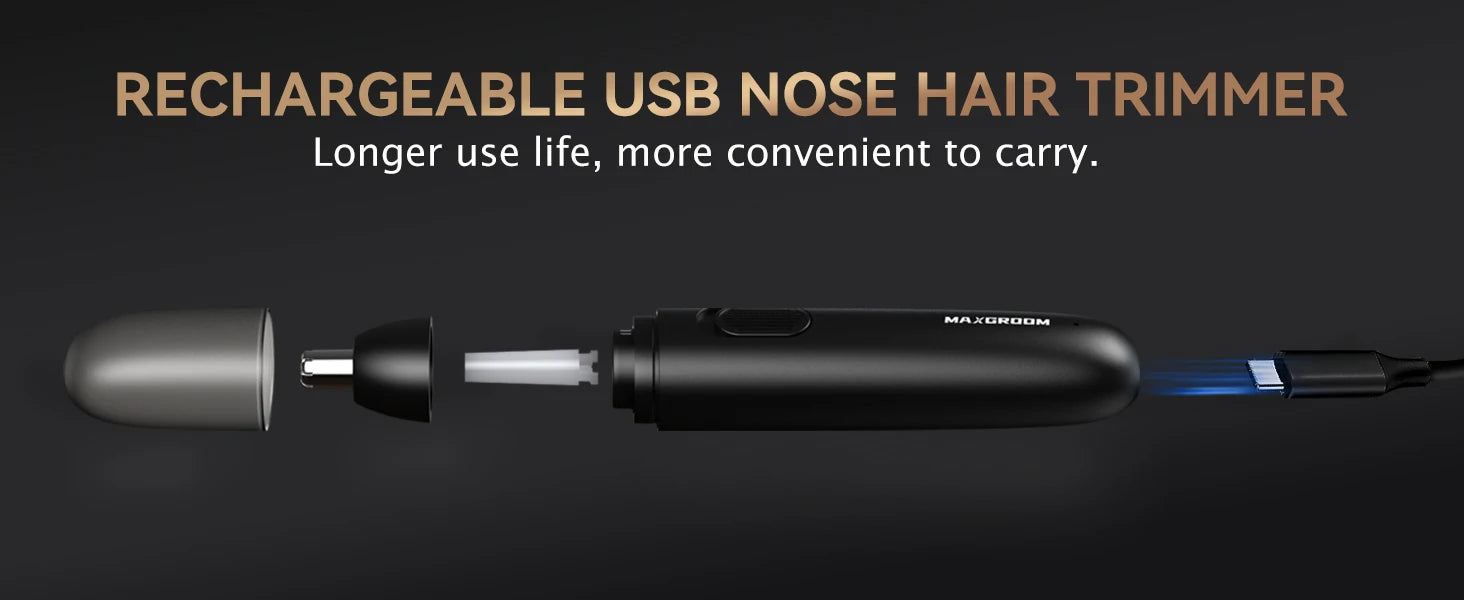Rechargeable Nose Hair Trimmer for Men