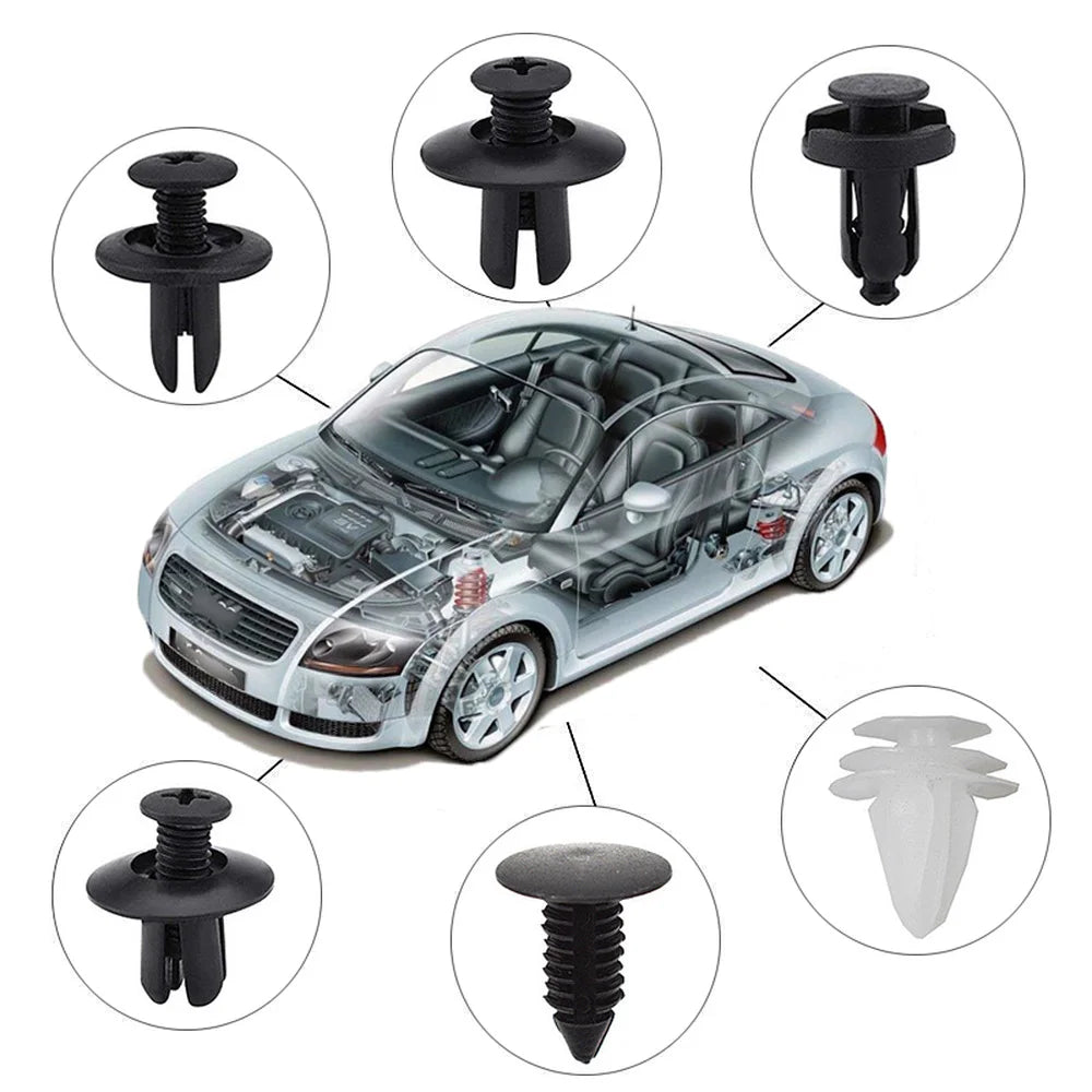 Universal Car Body Push Retainer Clip Kit (50/100pcs)