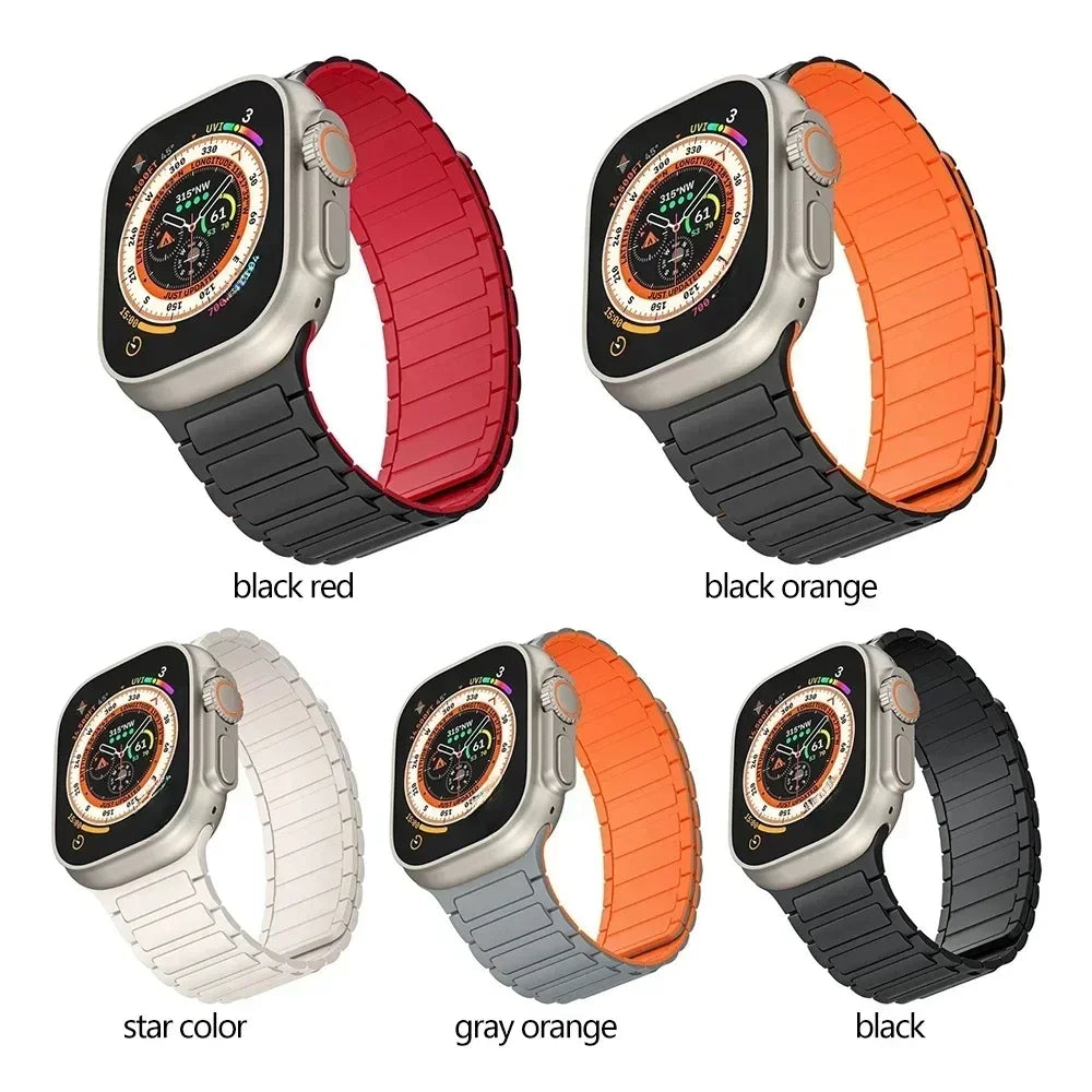 Great Quality Magnetic Loop Silicone Bracelet for Apple Watch
