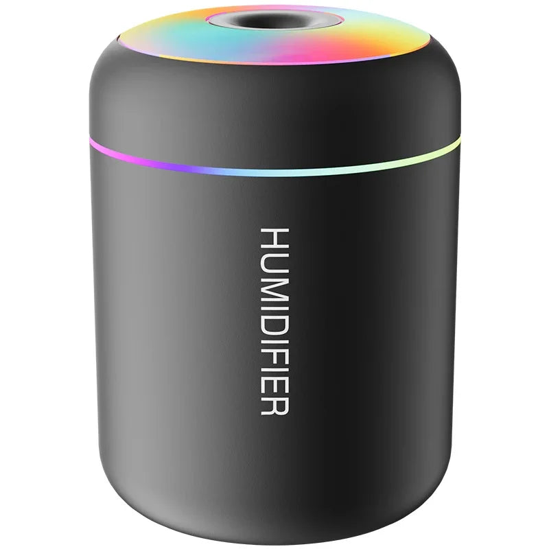 USB Mini Air Humidifier 180ml – Portable Aroma Diffuser with LED Light