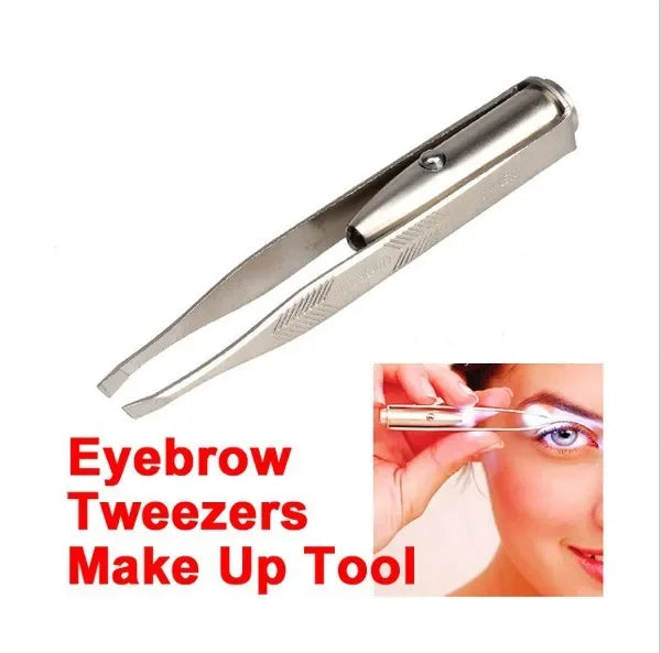 LED Eyebrow Tweezer Precision Hair Remover
