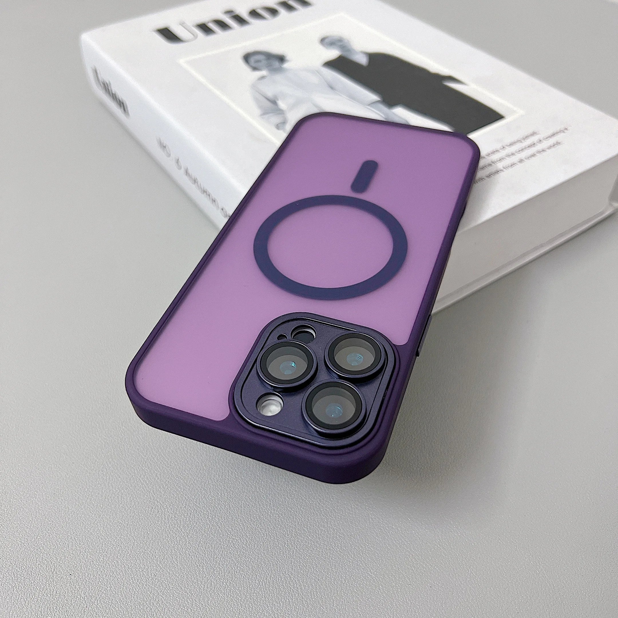 MagSafe Matte Translucent Armor Shockproof iPhone Case