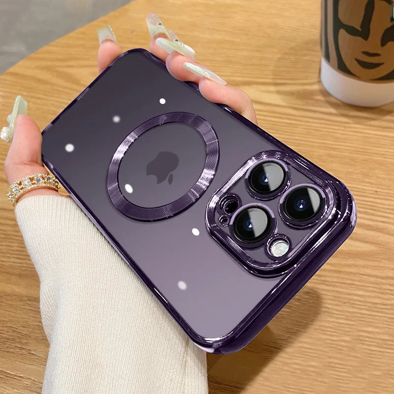 Magnetic Clear Case for iPhone (MagSafe Compatible)