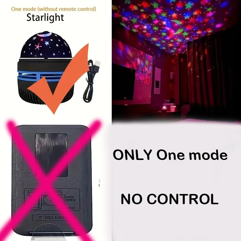 Galaxy Star Projector Night Light for Bedroom