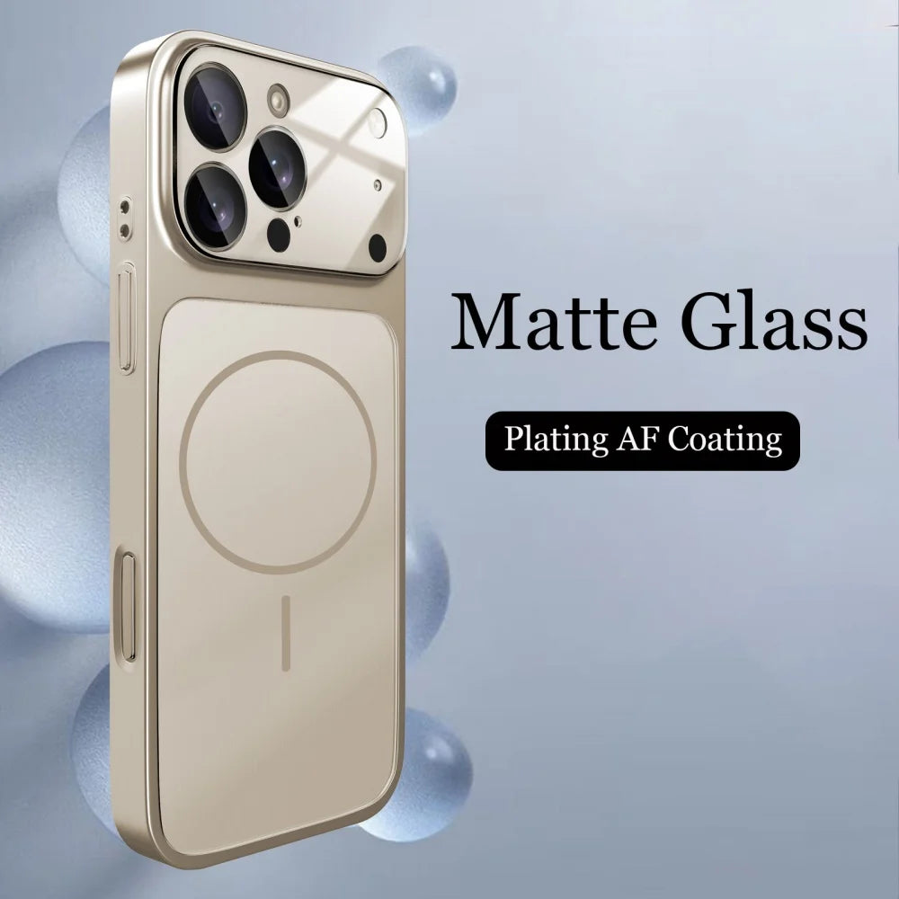 Luxury Matte MagSafe Armor Case for iPhone (Shockproof Protective Cover)
