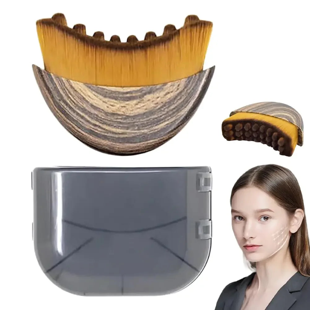 Lymphatic Drainage Face Brush – Jawline Sculpting & Facial Contour Massager Tool