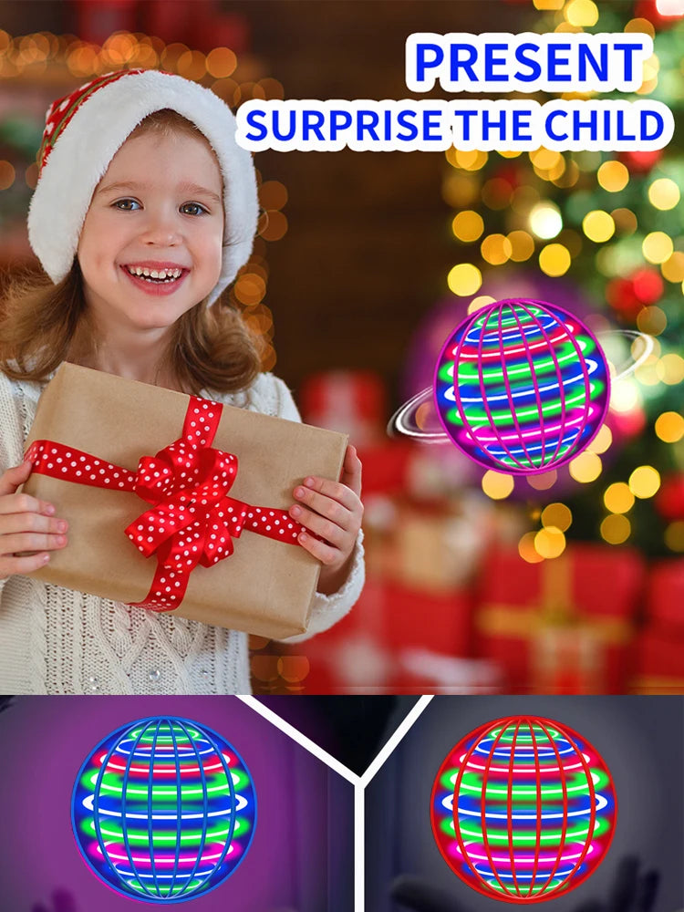 LED Flying Ball Toy (Automatic Floating UFO Spinner with Lights)