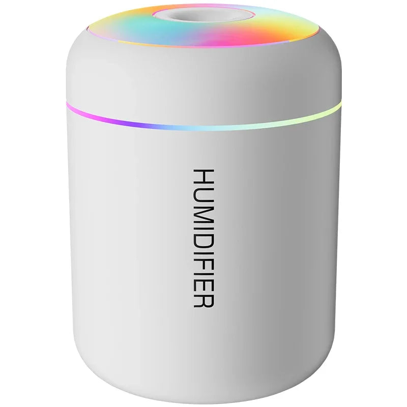 USB Mini Air Humidifier 180ml – Portable Aroma Diffuser with LED Light