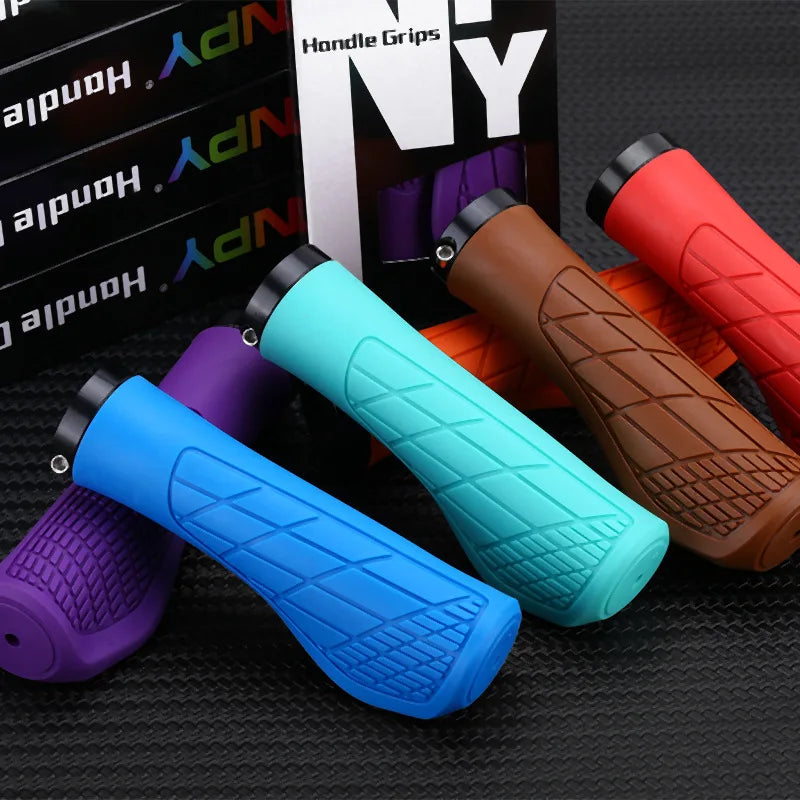 Bicycle Handlebar Lock-On Grips (MTB Soft Rubber)