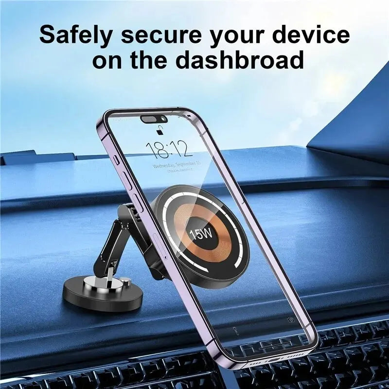 Magnetic Wireless Car Charger Mount for iPhone