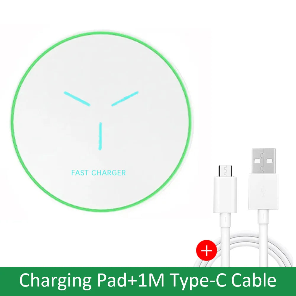 Fast Wireless Charging Pad for iPhone & Samsung