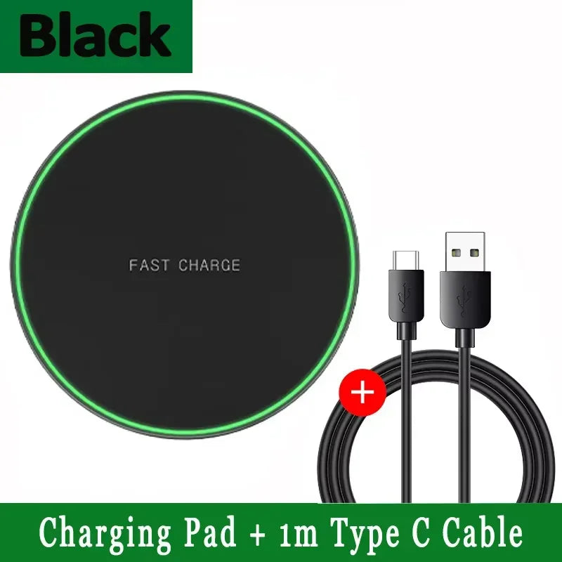 Fast Wireless Charging Pad for iPhone & Samsung