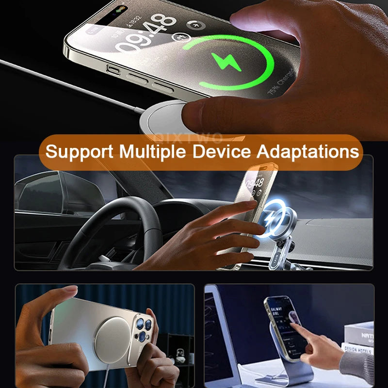 Luxury Glass Camera MagSafe Magnetic iPhone Case