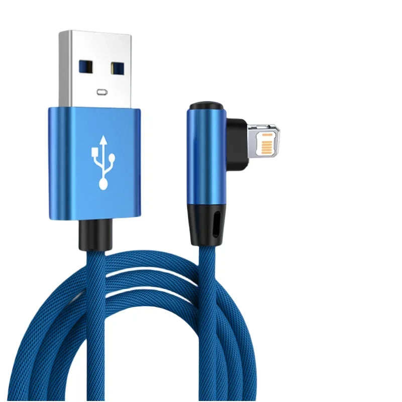 90° Angled Fast Charging Cable for iPhone