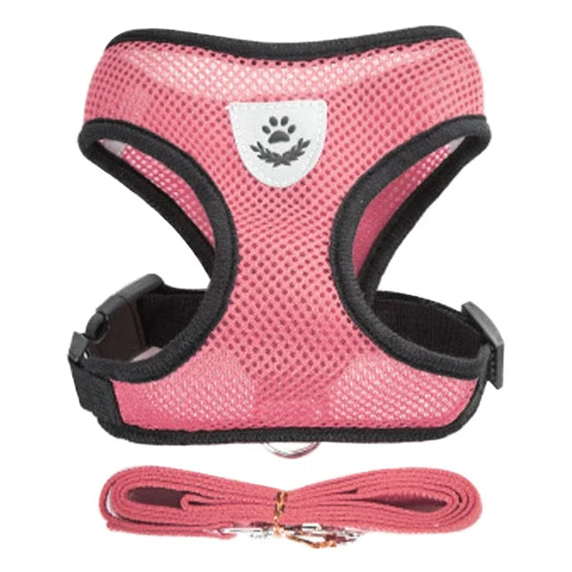 Adjustable Cat Harness Vest with Leash