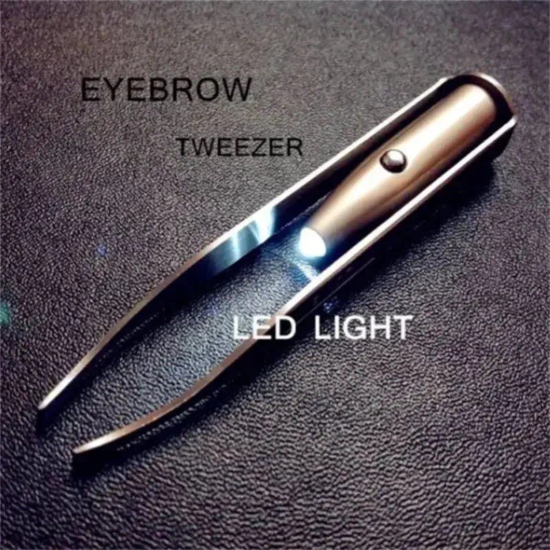 LED Eyebrow Tweezer Precision Hair Remover
