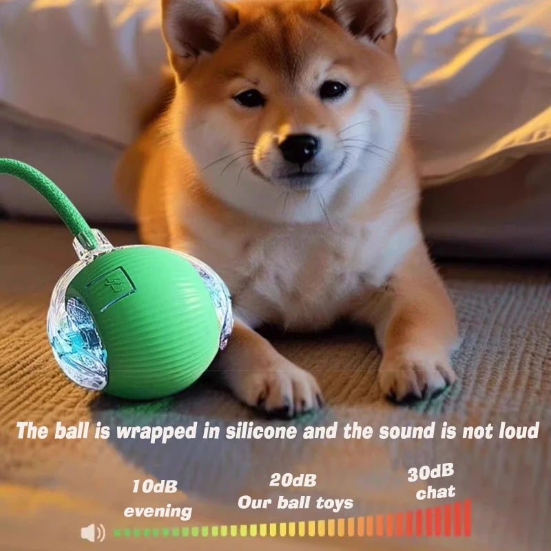 Smart Automatic Dog Ball Toy – Rechargeable Interactive Rolling Pet Toy
