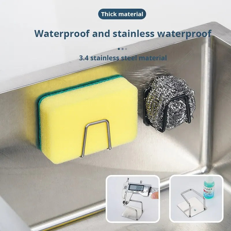 Stainless Steel Sink Sponge Holder Rack