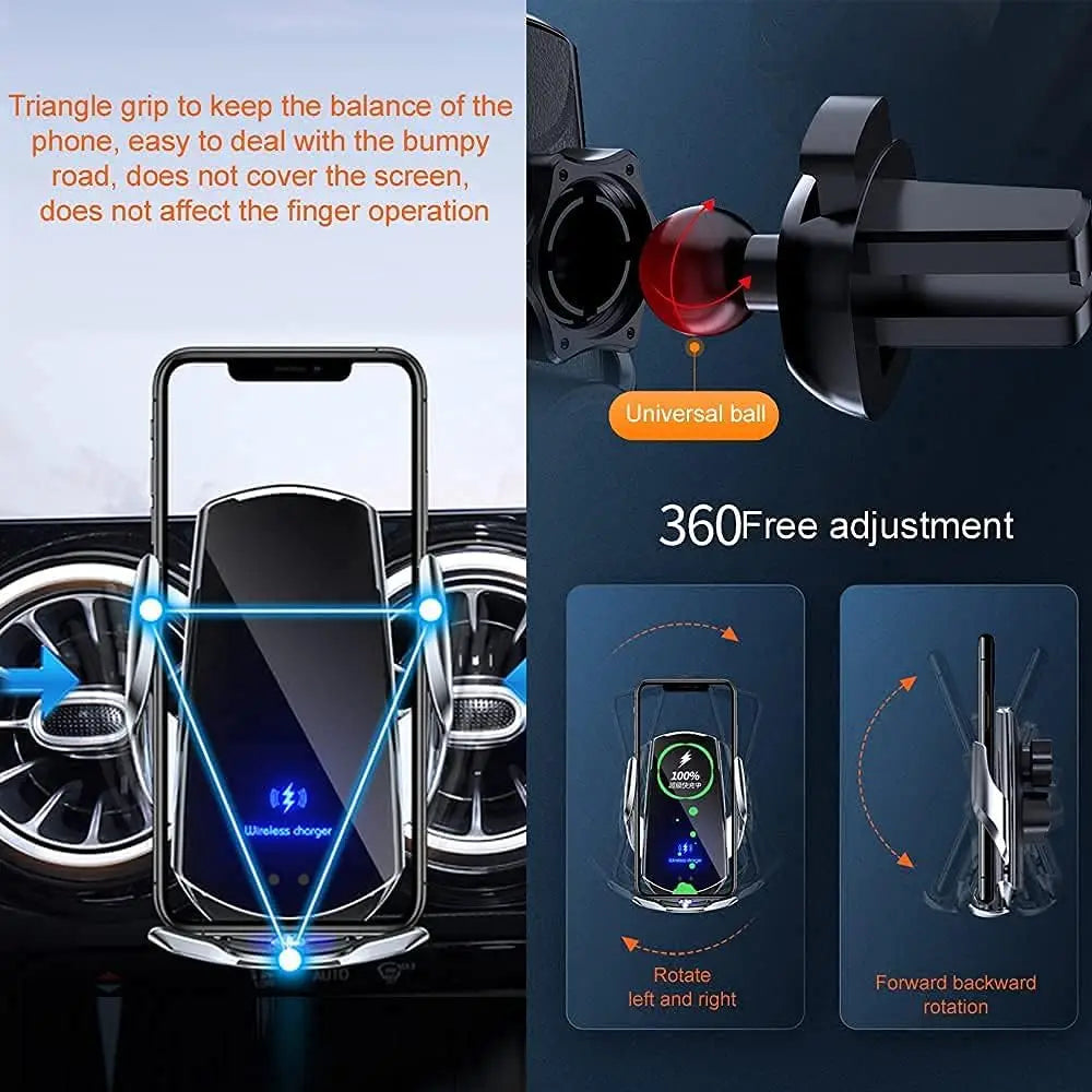Q3 Smart Sensor Wireless Car Charger Mount