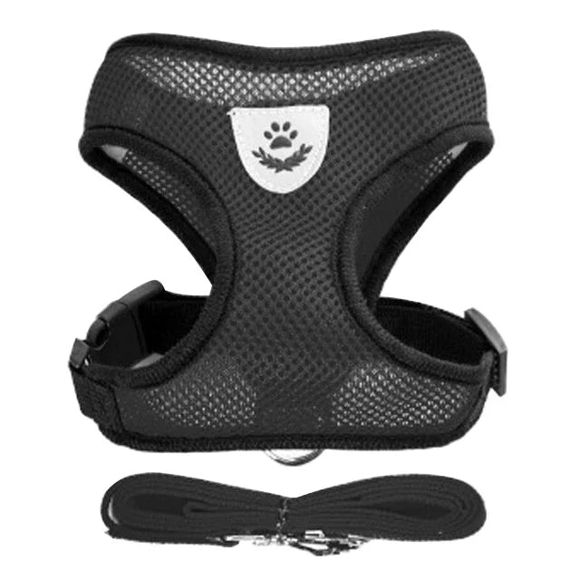 Adjustable Cat Harness Vest with Leash