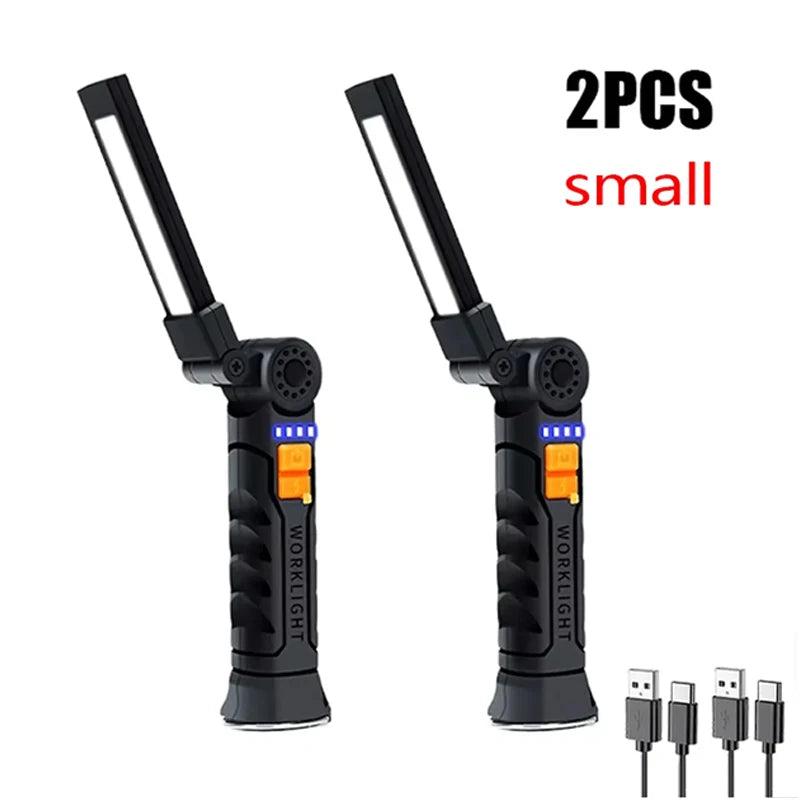 Portable COB LED Rechargeable Magnetic Work Light