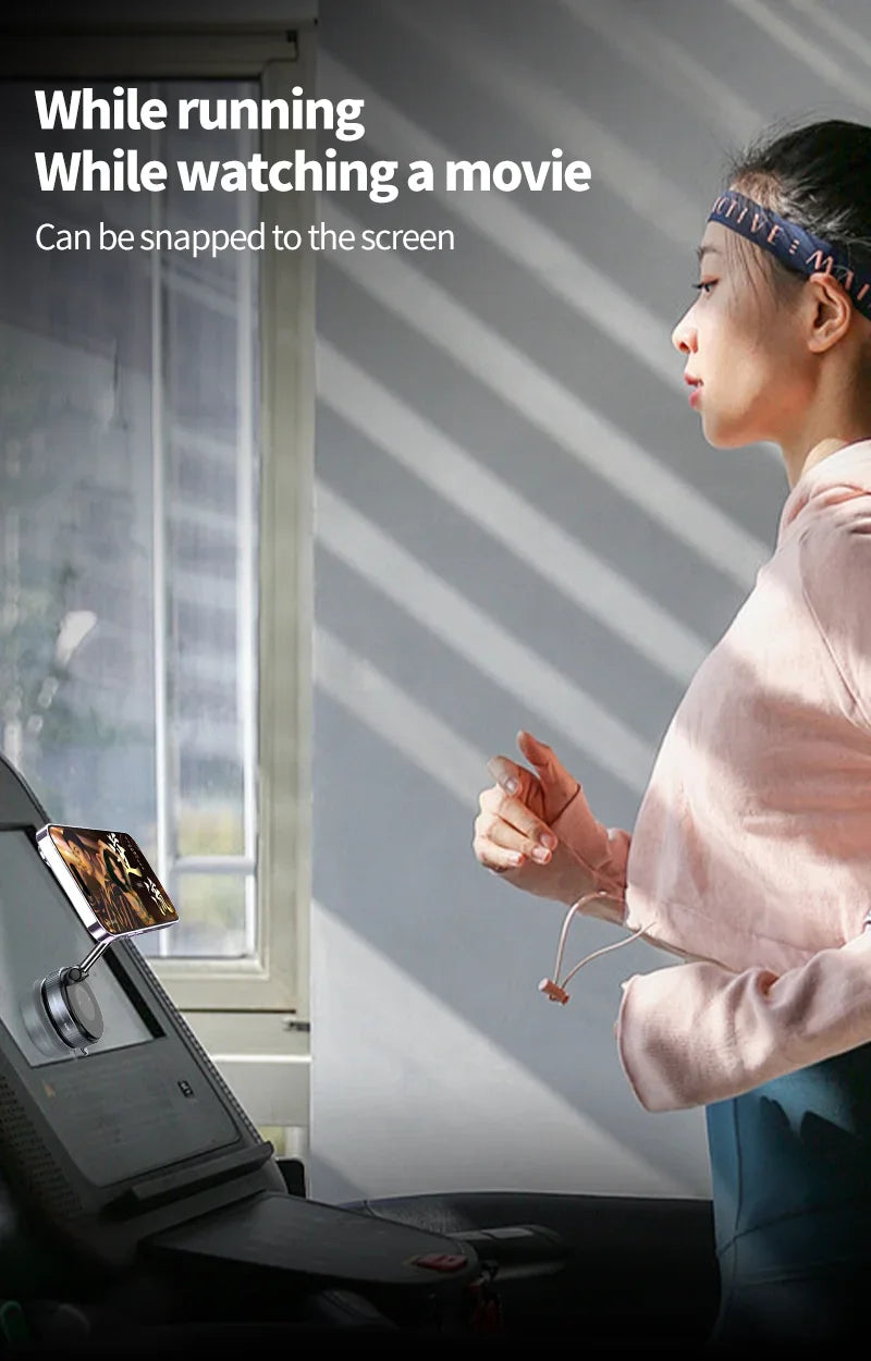 Rotating Magnetic Phone Holder with Vacuum Suction