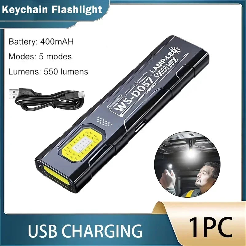 Portable COB LED Rechargeable Magnetic Work Light