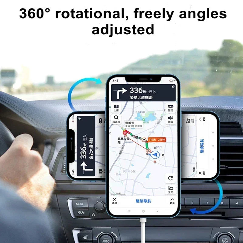 30W Magnetic Wireless Car Charger for iPhone