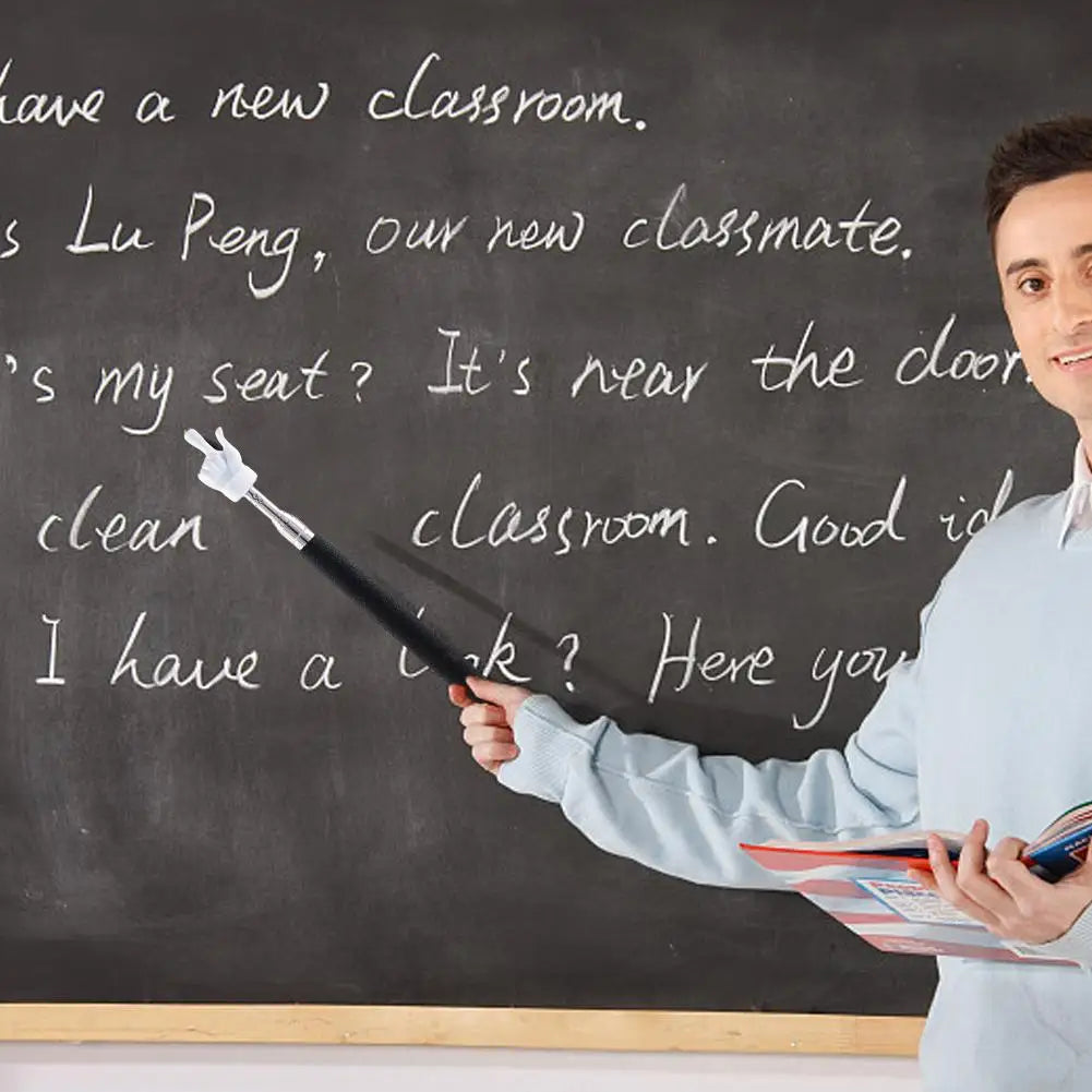 Retractable Teacher Pointer Stick – Stainless Steel Telescopic Hand Pointer