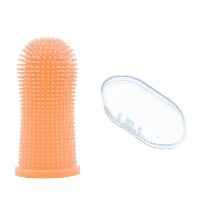 Silicone Pet Finger Toothbrush – Soft Dog & Cat Teeth Cleaning Brush