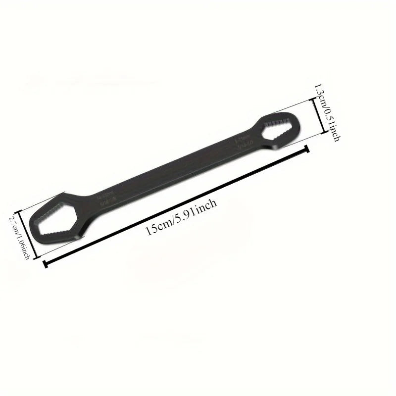 Universal Double-Ended Adjustable Ratchet Wrench (3–17mm)