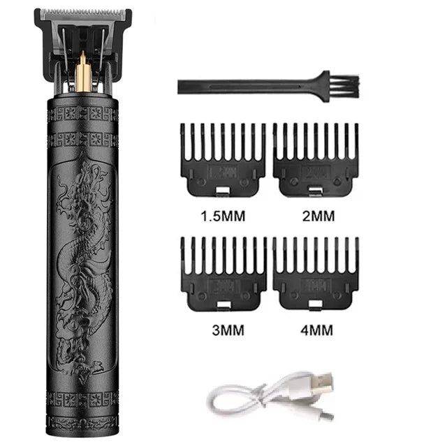 T9 Vintage Hair Clipper & Beard Trimmer Kit (Rechargeable Grooming Set)