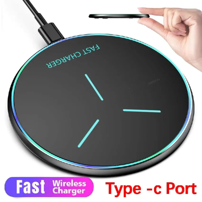 Fast Wireless Charging Pad for iPhone & Samsung