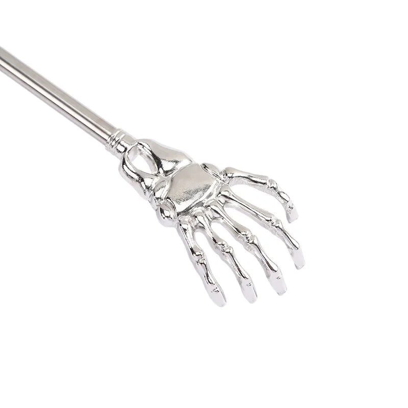 Extendable Stainless Steel Back Scratcher – Portable Telescopic Back Massager